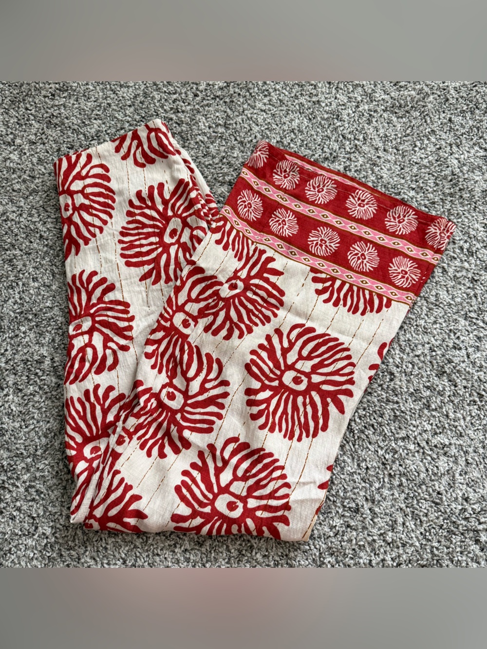 LuluMari Boho Wide Leg Printed Pants Medium